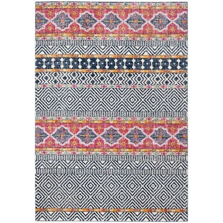Safavieh 9 x 12 ft. Madison Rectangle Power Loomed Area Rug Navy & Ivory MAD614N-9